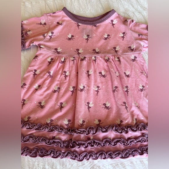 Kickee Pants Bamboo Ruffled Fairy Lounge Set 6-12M - Picture 6 of 9